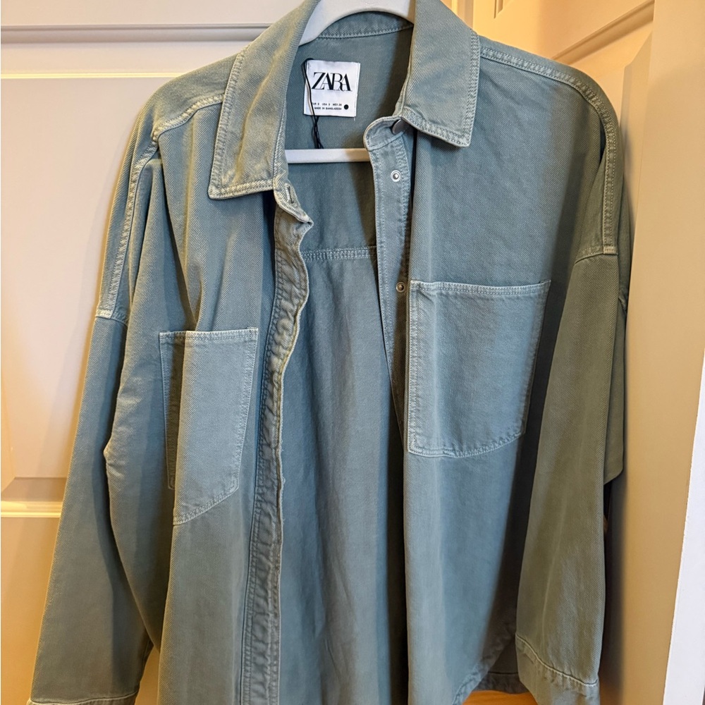Zara Green Shirt